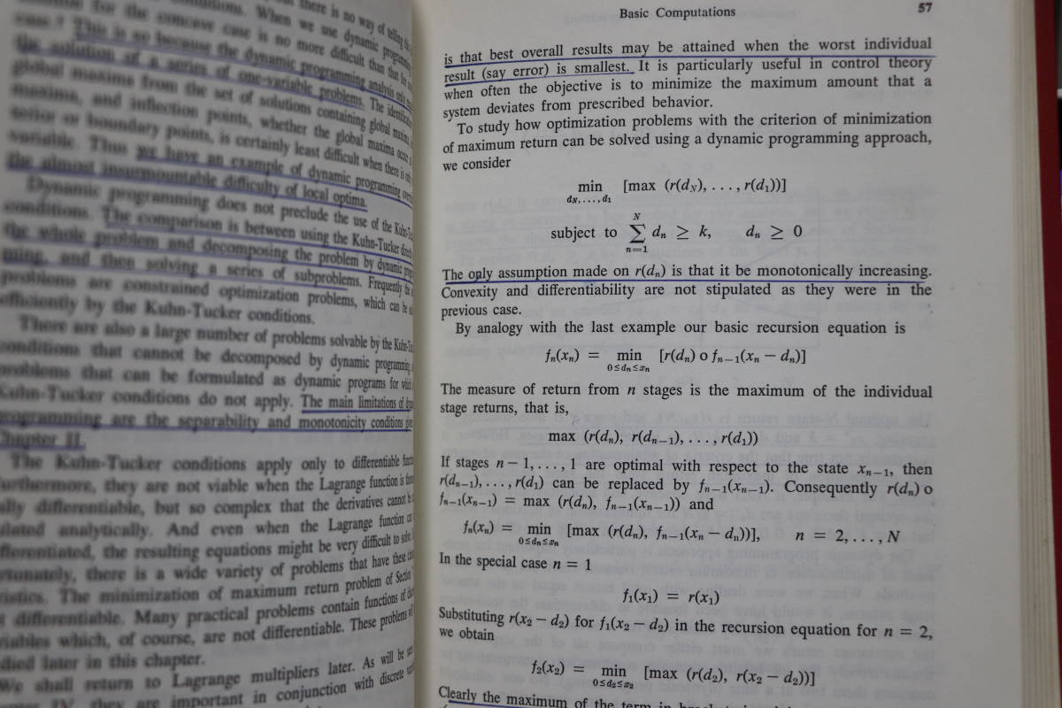 introduction to dynamic programming 動的プログラミング入門 ジョージ・L・ネムハウザー著 洋書 古書 _画像3