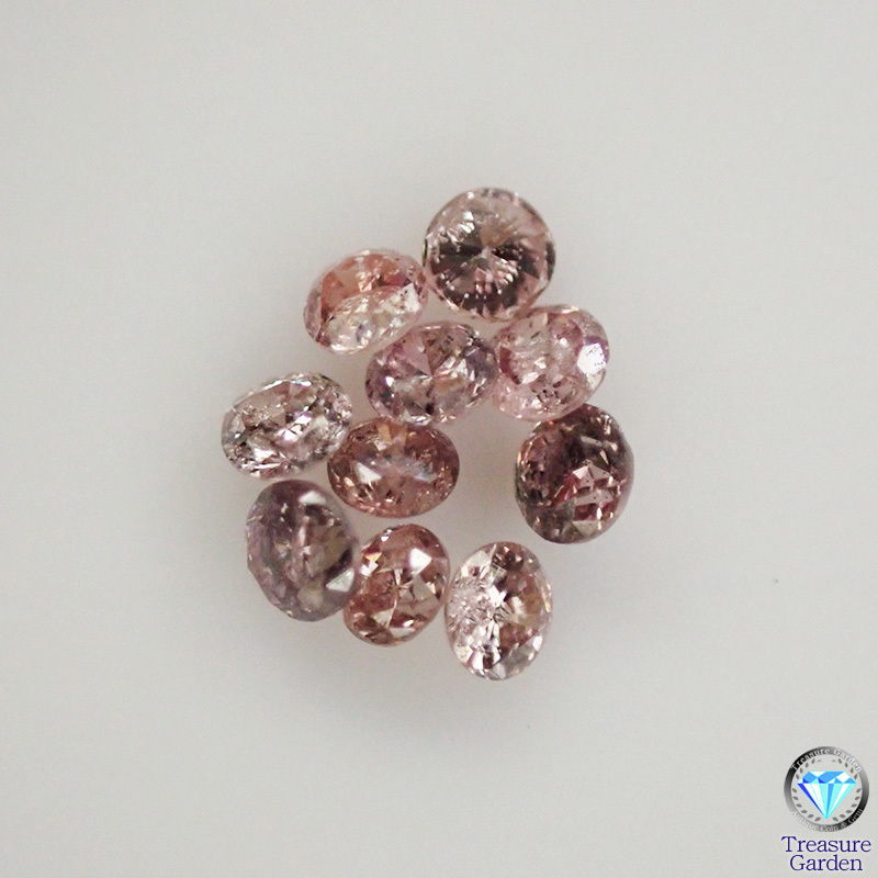 to leisure G)[ affordable goods 10 piece set ] small natural pink diamond merePink pink diamond Fancy etc. loose [Lo-DNo12_10c]