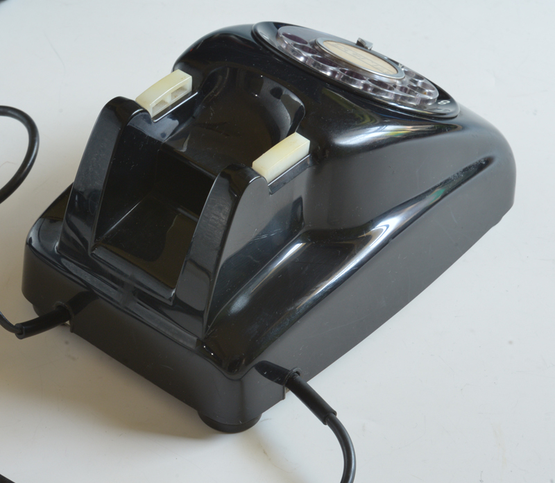  black telephone 600-A1 1967 year 12 month Japan electro- confidence telephone . company Junk [T013]