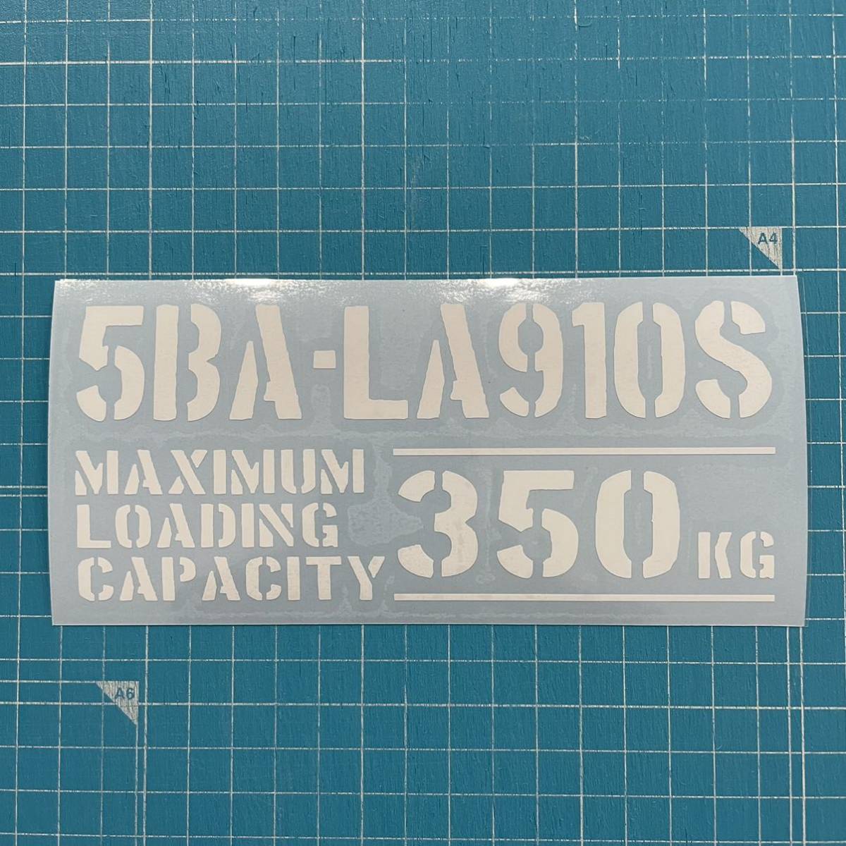 5BA-LA910S 最大積載量 350kg カッティングステッカー ホワイト ダイハツ タフト_画像1