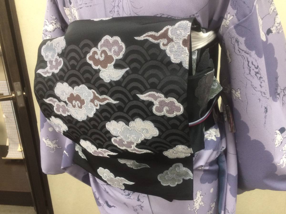 いよいよ生産終了間近!超定番『撫松庵』オシャレな袋名古屋帯【光琳雲