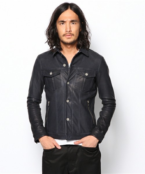 美品】 5351プールオム 5351 POUR LES HOMMES ゴート レザー