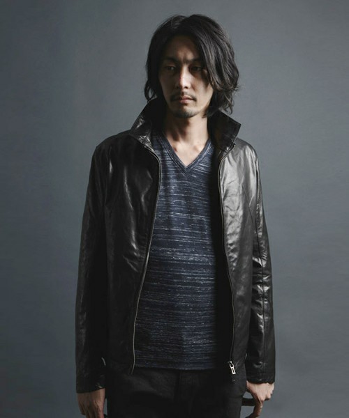 [ beautiful goods ] shellac SHELLACgo-to leather single rider's jacket size 44