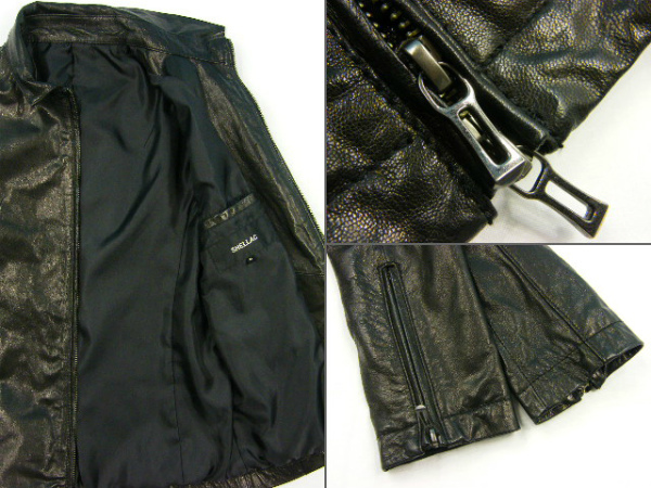 [ beautiful goods ] shellac SHELLACgo-to leather single rider's jacket size 44