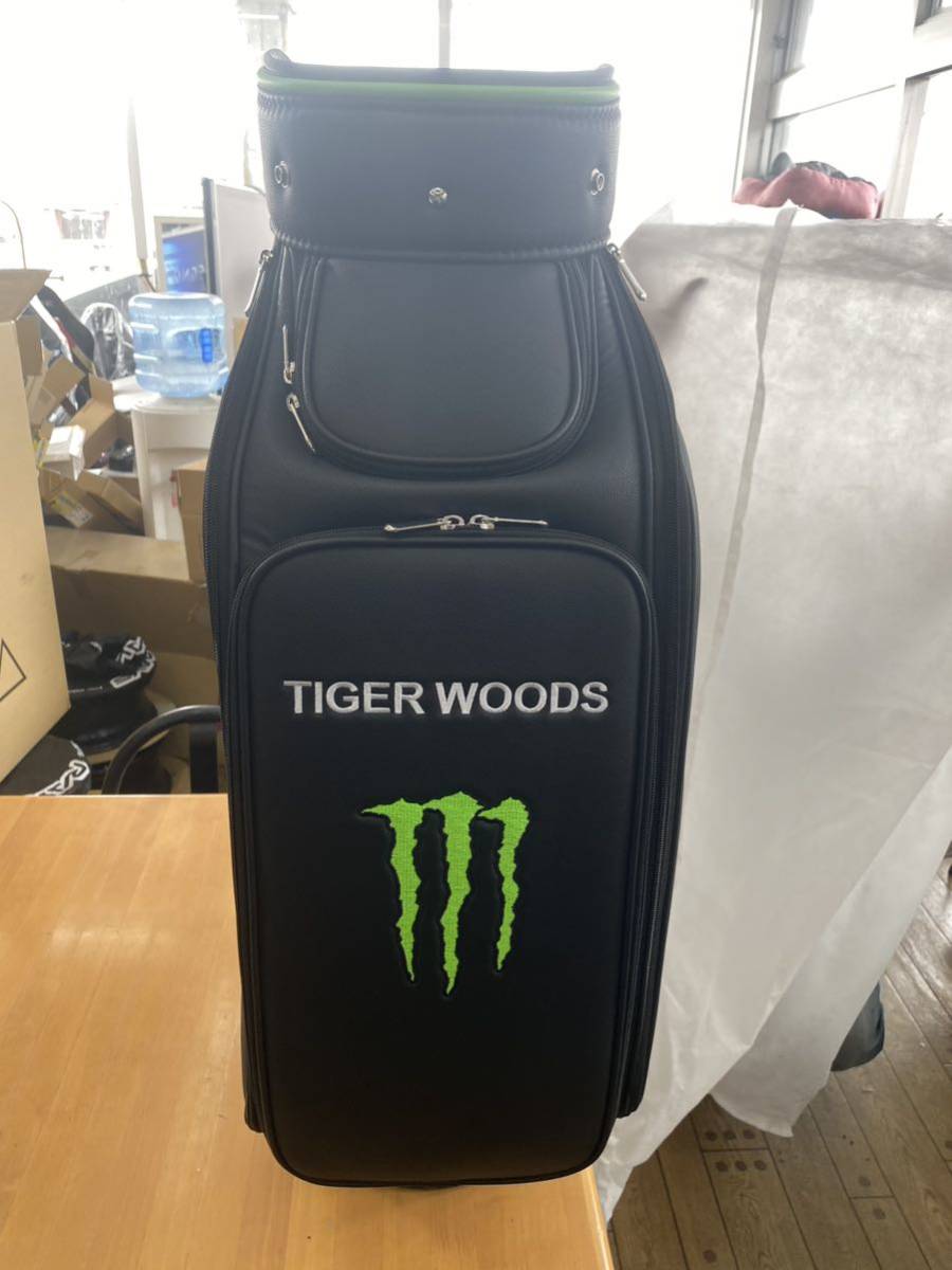 モンスターエナジー タイガーウッズ キャディバッグ レア 未使用品 モンスターエナジー タイガーウッズ キャディバッグ レア 未使用品