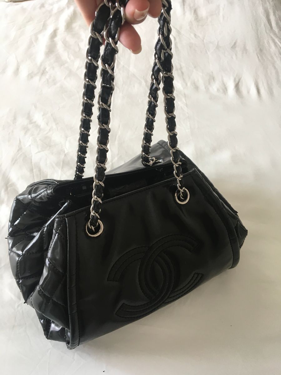 CHANEL チェーンバッグ ギンガムチェック シャネル