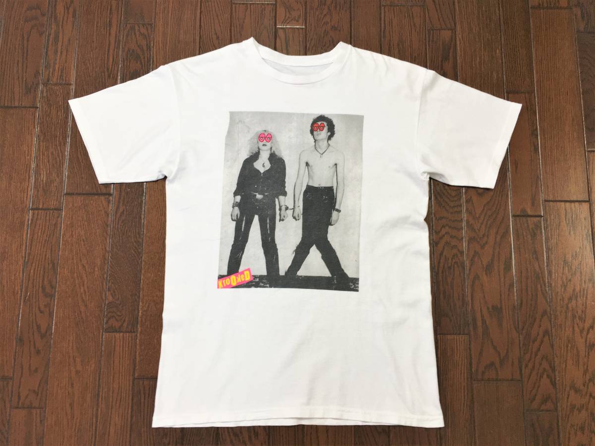 クルキッド KROOKED シド＆ナンシー SID＆NANCY 目玉 Tシャツ M 白 PUNK パンク ピストルズ スケボー スケーター マークゴンザレス_画像2