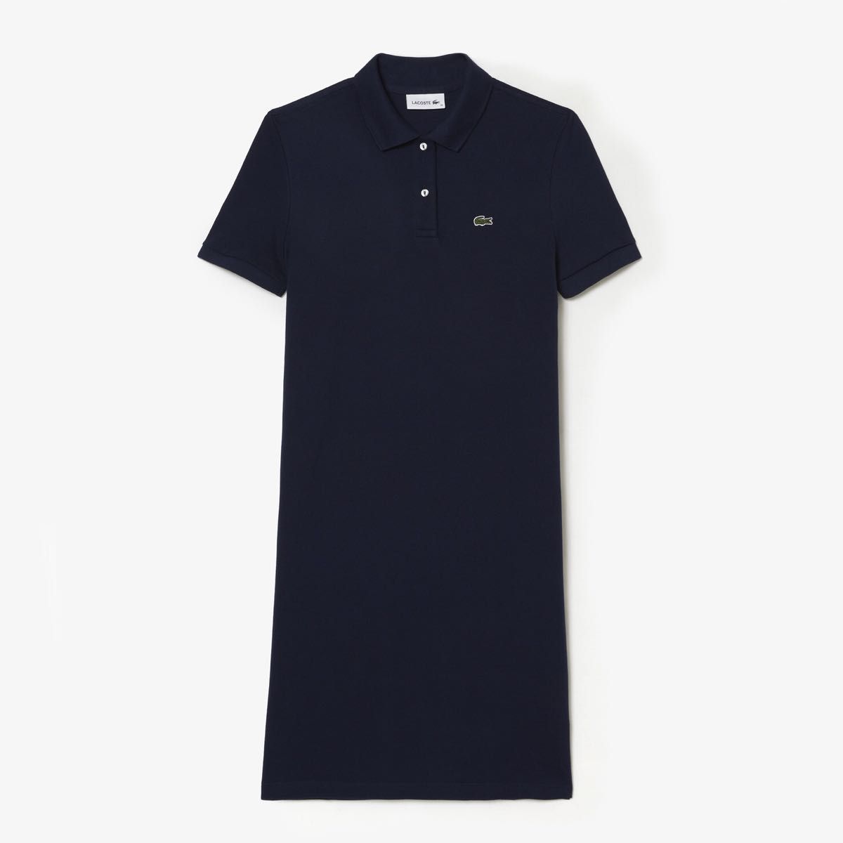 LACOSTE】ラコステ ベーシックポロドレス ネイビー Lサイズ | www