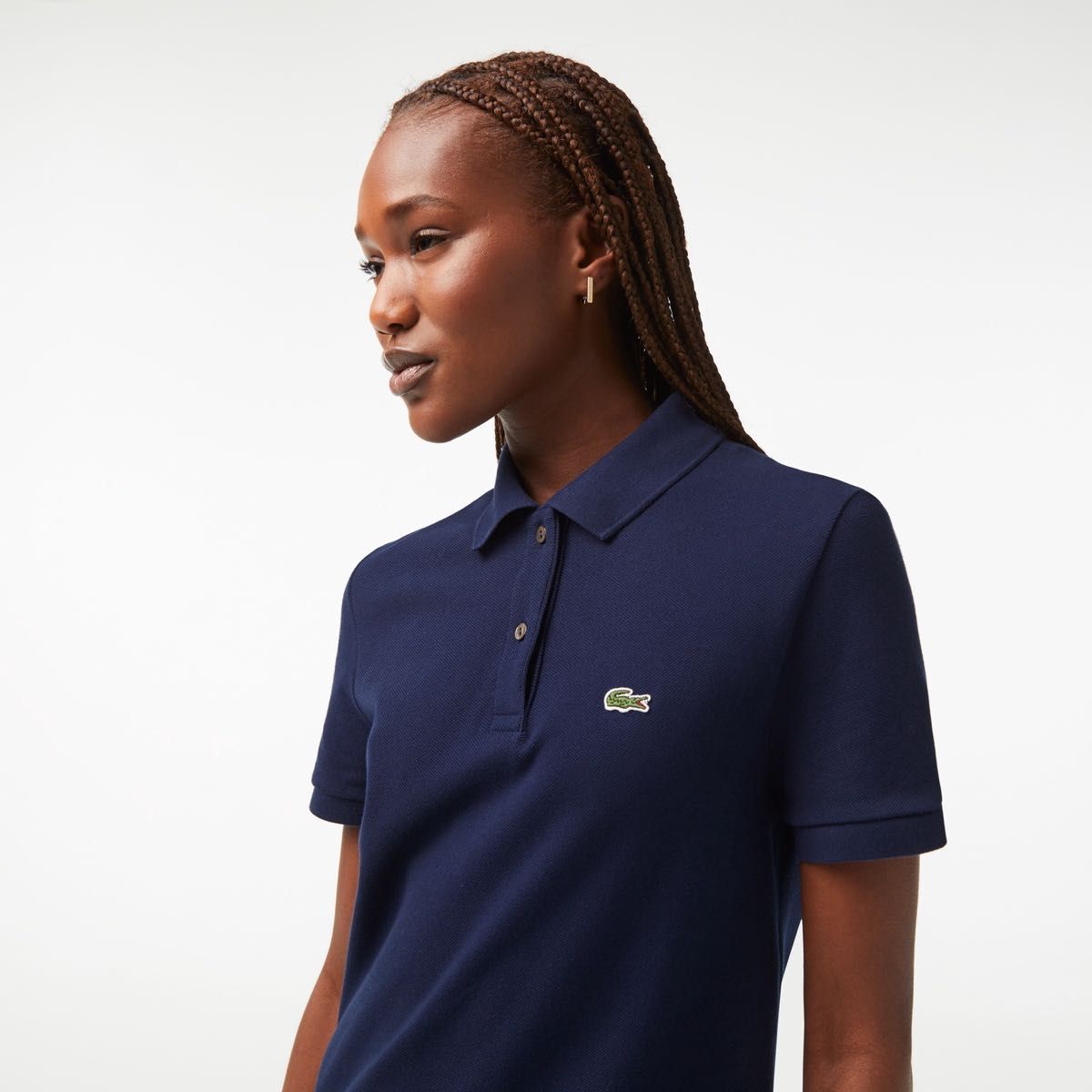 LACOSTE】ラコステ ベーシックポロドレス ネイビー Lサイズ | www