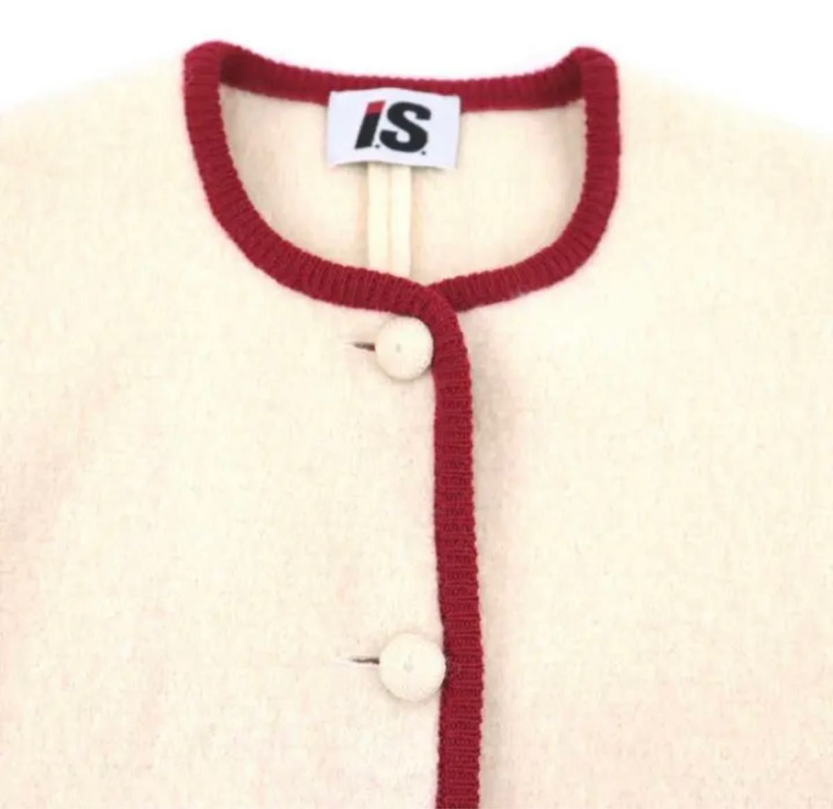 I.S. イッセイミヤケ ノーカラーニットジャケット ISSEY MIYAKE