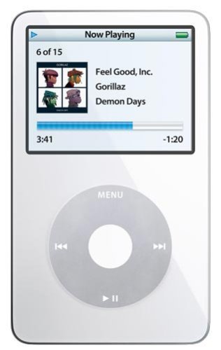 ipodgrader Apple iPod Classic Video 30GB ホワイト 第5世代 - メーカー生(中古品)