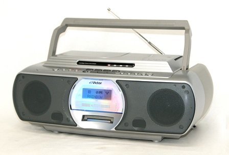 Victor ビクター JVC　RC-G1MD-S シルバー　CD-MDポータブルシステム　Clav(中古品)_画像1