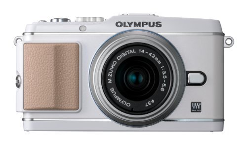 OLYMPUS ミラーレス一眼 PEN E-P3 レンズキット ホワイト E-P3 LKIT WHT(中古品)