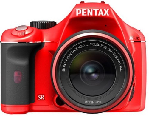 PENTAX デジタル一眼レフカメラ K-x レンズキット レッド(中古品)_画像1
