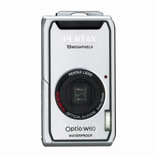 PENTAX デジタルカメラ OPTIO (オプティオ) W60 シルバー 1000万画素 光学5(中古品)_画像2