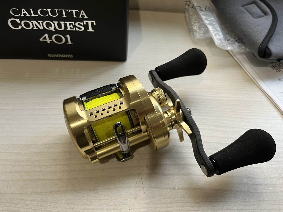 シマノ 18カルカッタコンクエスト 401 ライン付 カスタム 超美品