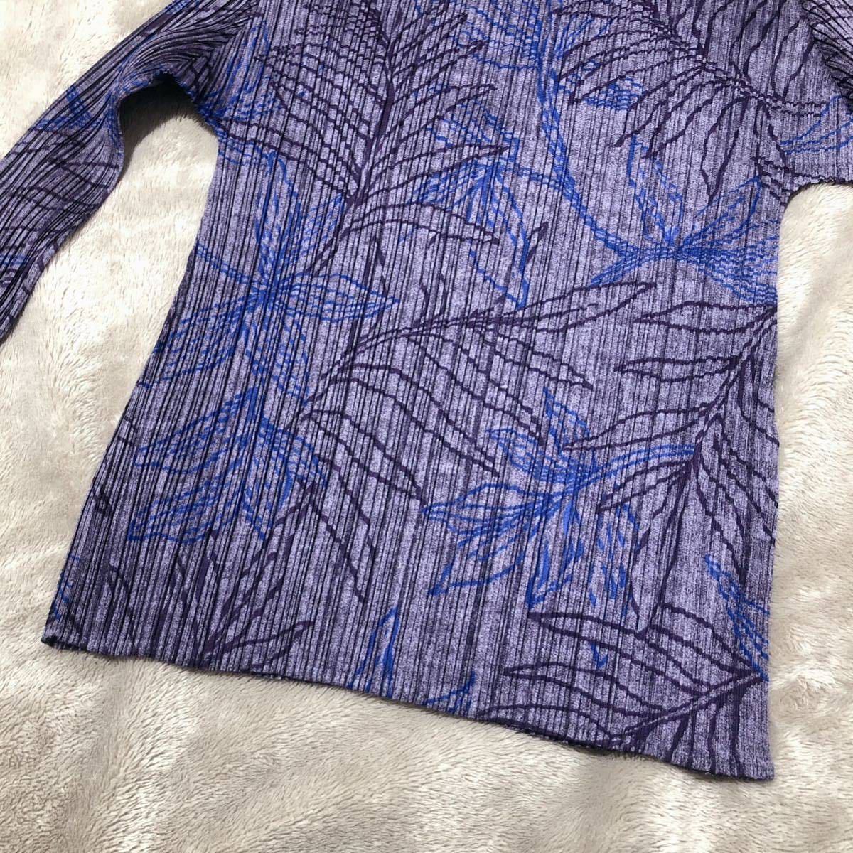 極美品☆PLEATS PLEASE プリーツプリーズ カットソー トップス 植物