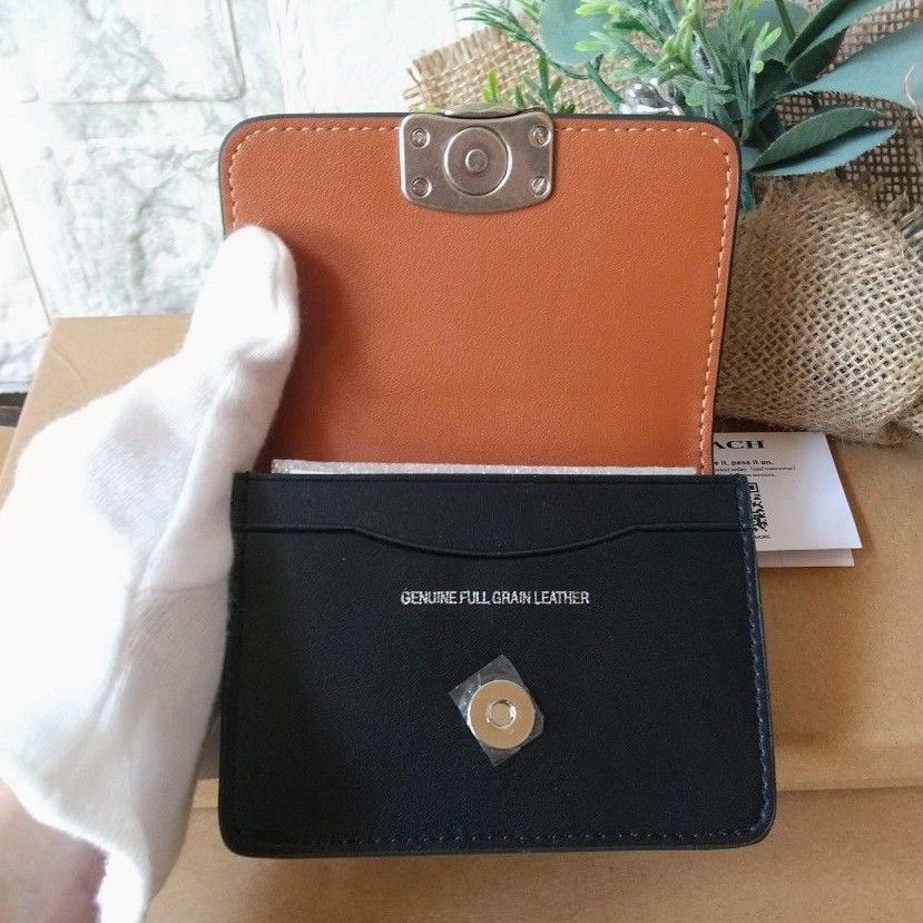 最新作新品】COACH コーチ バンディット カードケース 最新作新品】COACH コーチ バンディット カードケース