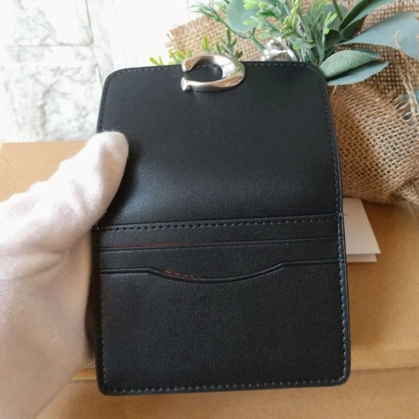 【最新作新品】COACH コーチ バンディット カードケース 【ブラック×シルバー】小銭入れ CH825 おしゃれ 最新作