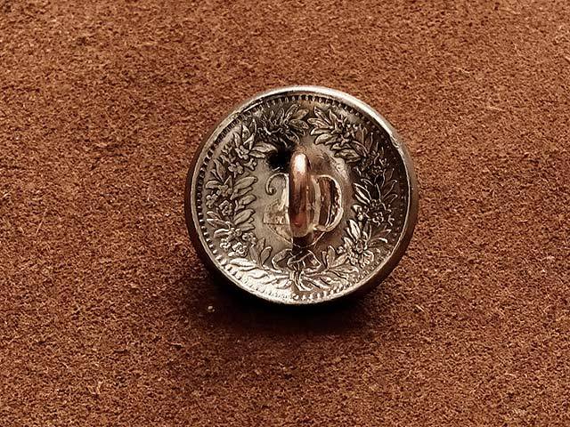 スイス 20ラッペン コインコンチョ 21mm ヘアゴムブレスレット（ヘルヴェティア頭像）：ループ 古銭 硬貨 バングル アンクレット 髪留め_画像3