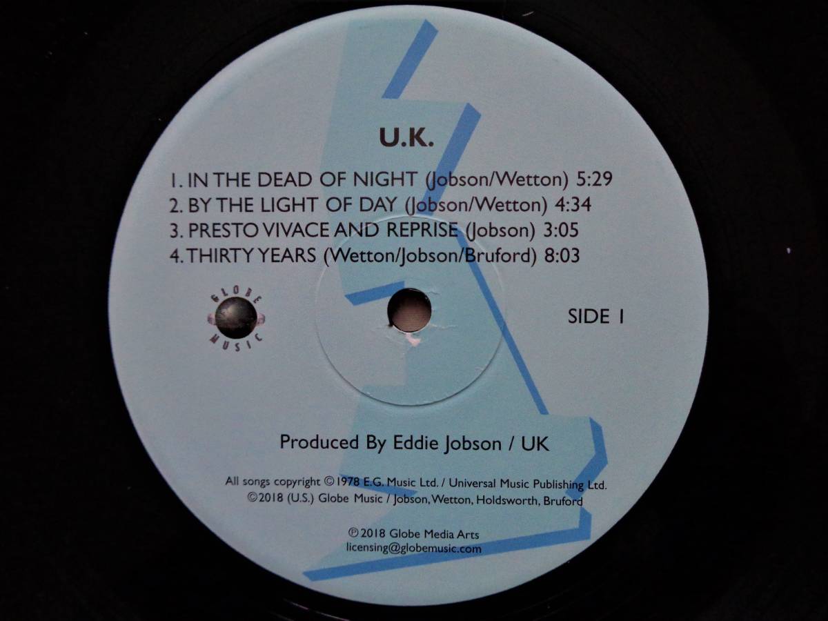 (LP) 美品! UK「U.K.」Record Store Day2018/The 1978 legendary album/40th Anniversary Release/憂国の四士/シュリンク/US Glove Music_画像7