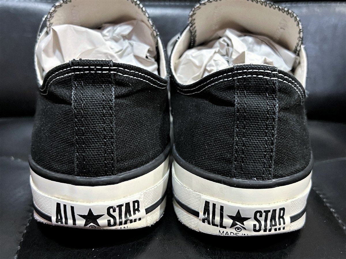 日本製 コンバース キャンバス オールスターJ LO 黒 28cm ブラック CONVERSE CANVAS ALLSTAR J_画像4