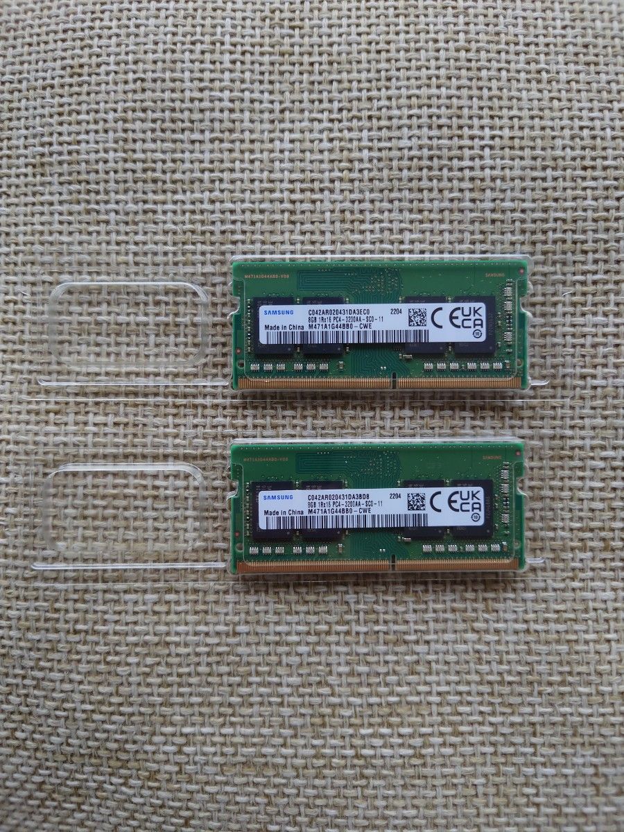 SAMSUNG ORIGINAL サムスン純正 PC4-25600 DDR4-3200 8GB 2枚16GBノートPC用メモリ