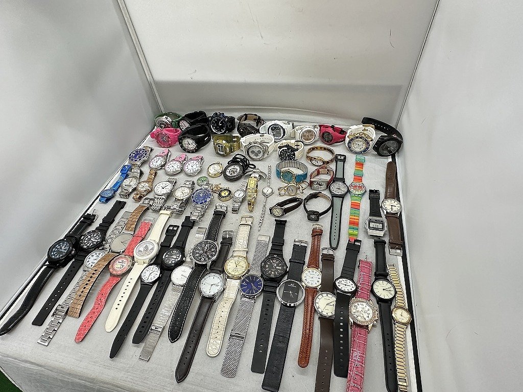 【1円スタート】 【ジャンク】SEIKO,CASIO,LUMINOX 等 腕時計 時計 63点 まとめ売り