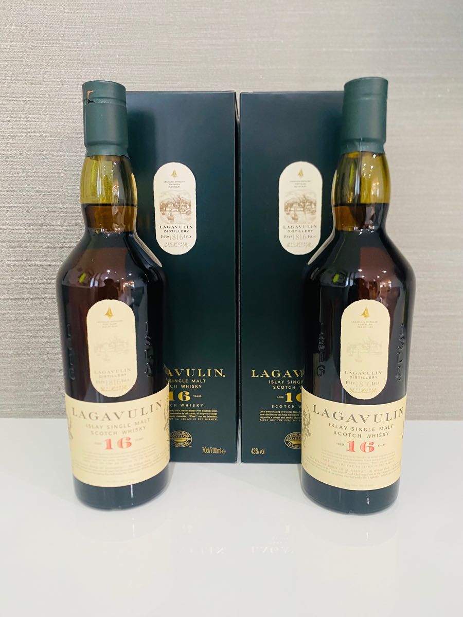 ラガヴーリン16年 2本セット アイラ ウイスキー スコッチウイスキー 箱付き