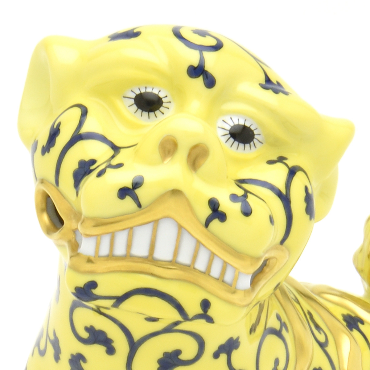 ヘレンド(Herend) 狛犬(ペア) 西安の黄 こまいぬ 手描き 磁器製 ヘレンド(Herend) 狛犬(ペア) 西安の黄 こまいぬ 手描き 磁器製