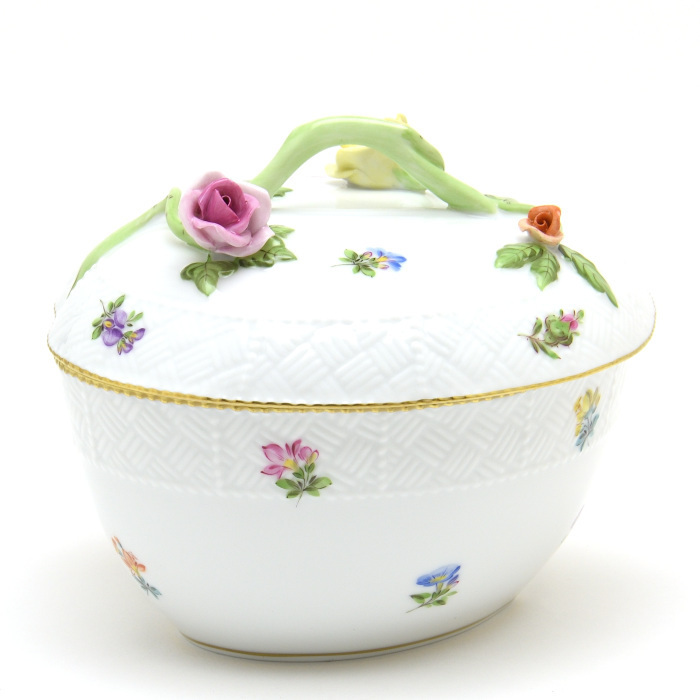 大得価好評】 ヤフオク! - ヘレンド(Herend) ハート形小物入れ 薔薇と