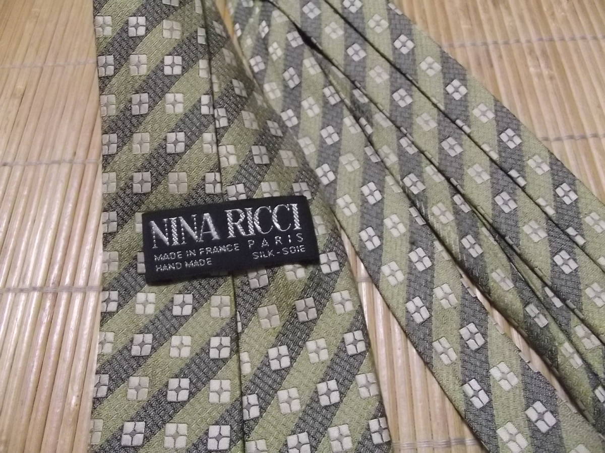 まとめて即決！フランス製　ニナリッチ NINA RICCI　シルク絹製　ネクタイ_画像2
