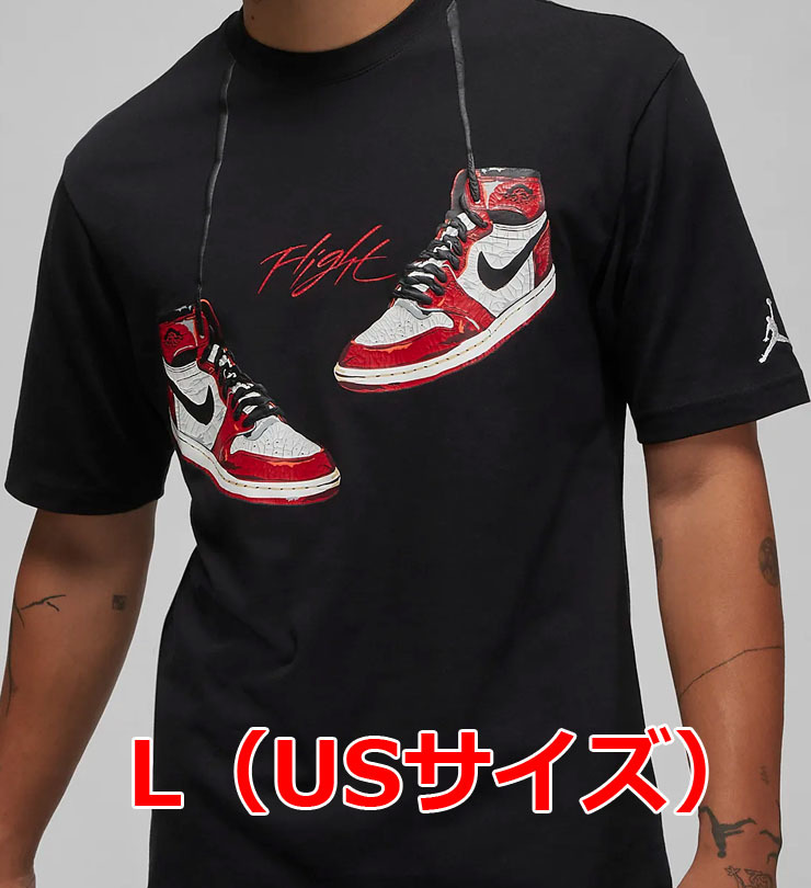 L NIKE ジョーダン1985メンズTシャツ FD0536-010 ブラック AirJordan1 chicago