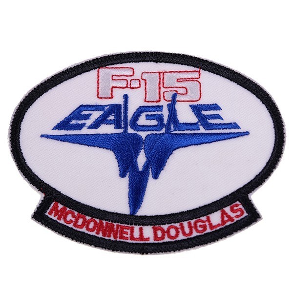 UA115 F-15 EAGLE MCDONNELL DOUGLAS イーグル 戦闘機 ミリタリー ワッペン パッチ ロゴ エンブレム アメリカ 米国 USA 輸入雑貨_画像1