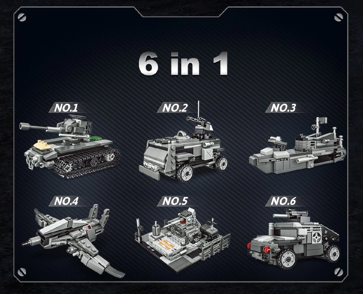 M0113P　AFM 6in1 M1A2 MCS エイブラムス 主力戦車 1472Blocks_画像3