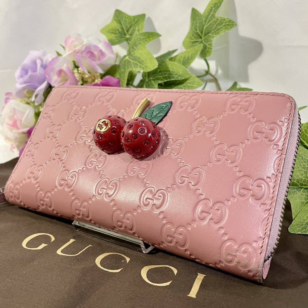 早い者勝ち‼️ GUCCI チェリー おり財布 正規品⭐️-