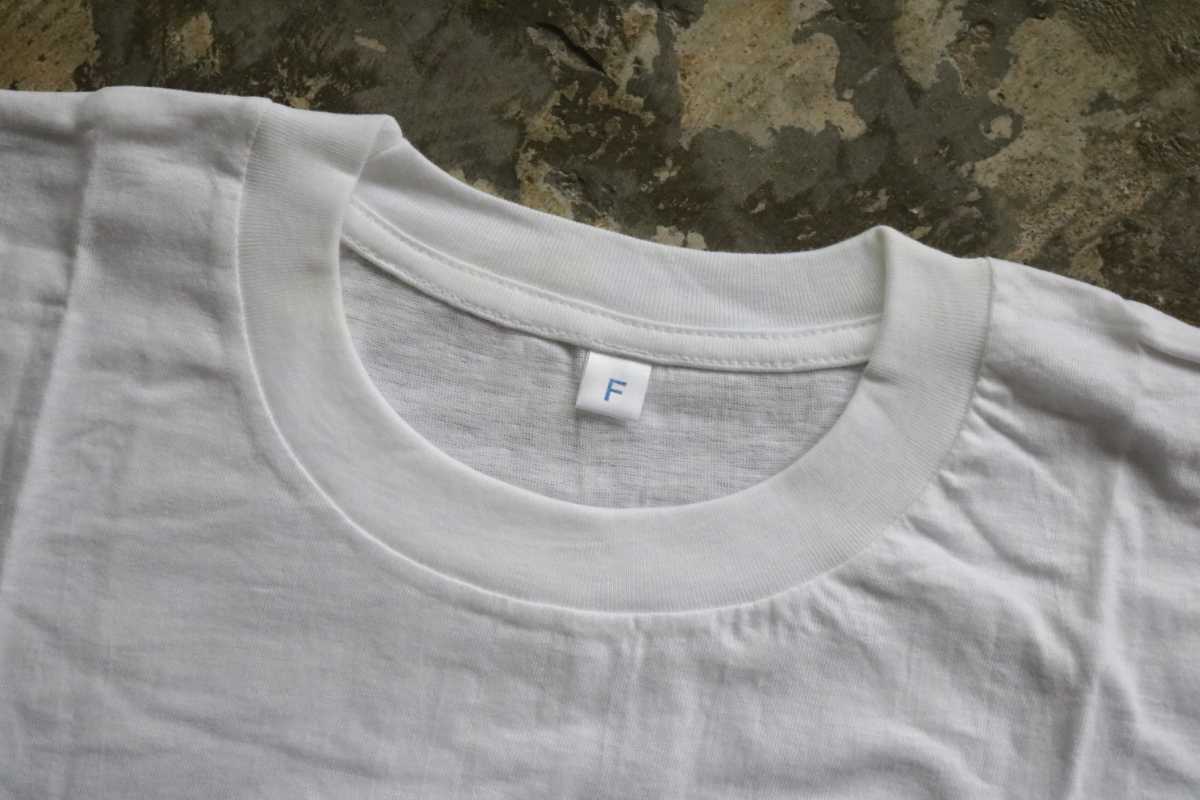 93年 デッドストック 未使用 とんねるず サッポロ 黒ラベル ノベルティ Tシャツ フリーサイズ 白 販促品 非売品 平成レトロ タレントグッズの画像5