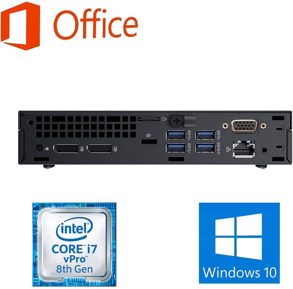 DELL 7060 デスクトップPC Windows10 新品SSD:512GB 新品メモリー:8GB