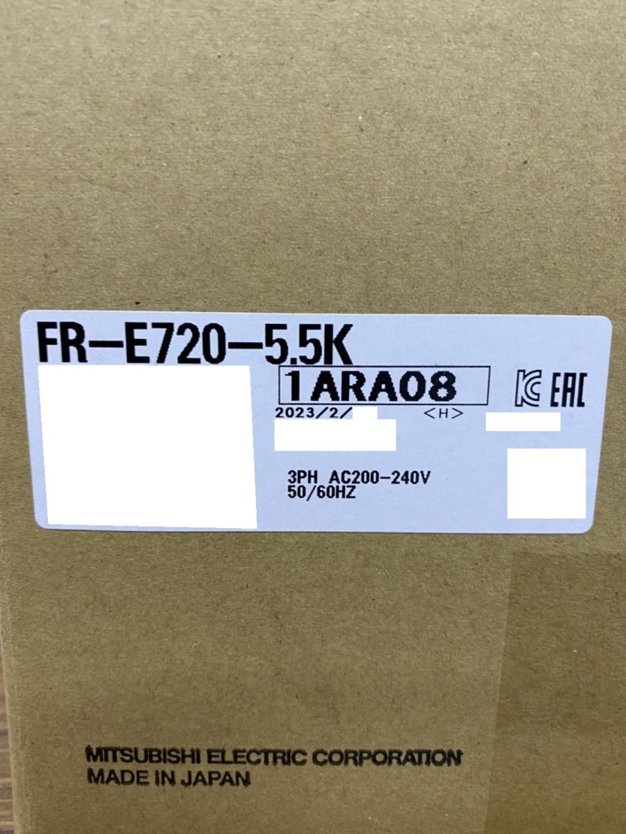 FR-E720-5 5K 新品 未使用 未開封 三菱 MITSUBISHI インバーター
