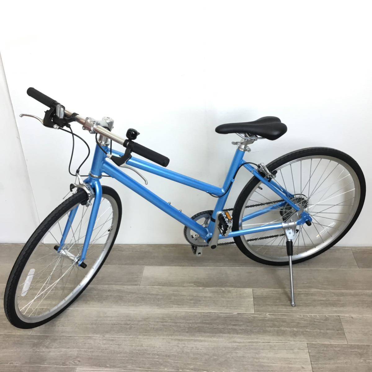 26インチ 7段ギア クロスバイク 自転車 (1486) ブルー GX2F08999 未使用品◎_画像10