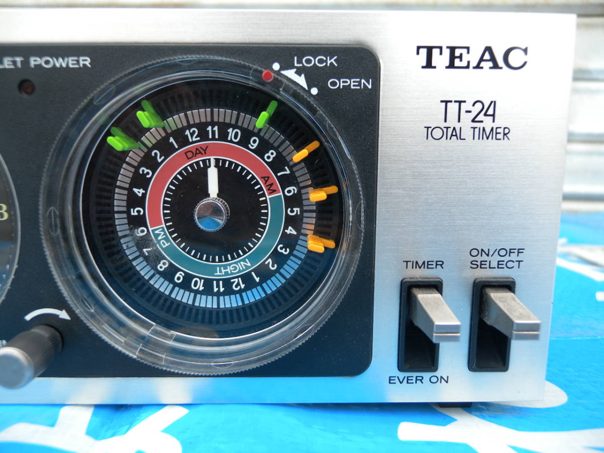 TEAC ティアック アナログ針 オーディオタイマー トータルタイマー TT-24 昭和レトロ 動作確認済 取説付き 中古の画像3