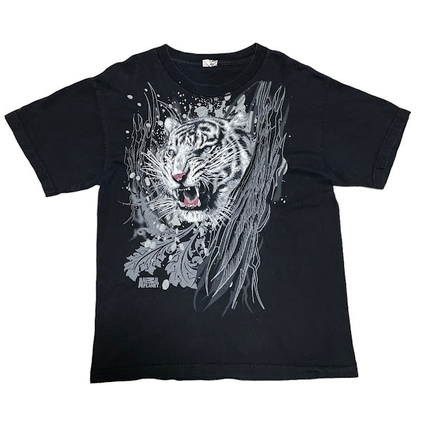 ★Animal Planet 2009 ホワイトタイガー Tシャツ 動物プリント_画像1