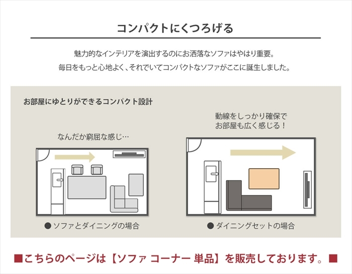 コーナーソファ 単品 ダイニングソファ ソファ チェア 椅子 おしゃれ シンプル 右コーナー ベージュ 脚200mmNA M5-MGKST00109RTNA200BE560_画像7