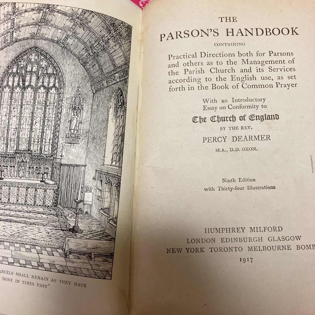 洋書　聖書　The Parson’s Handbook (Percy Dearmer - 1917) キリスト教　アンティーク　ビンテージ　宗教史_画像7