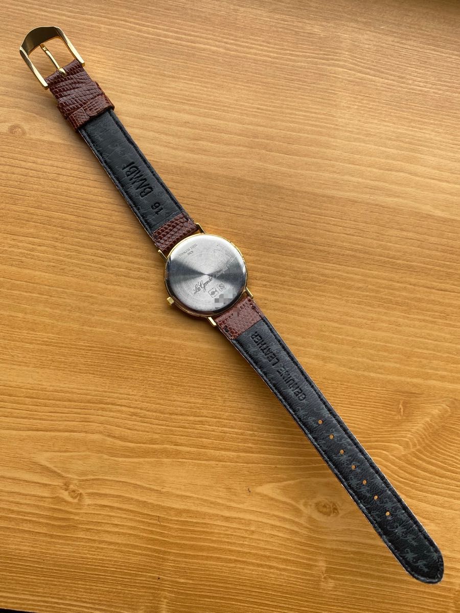 LONGINES ロンジン QZ 文字盤:ゴールド【動作状況:良好】メンズモデル