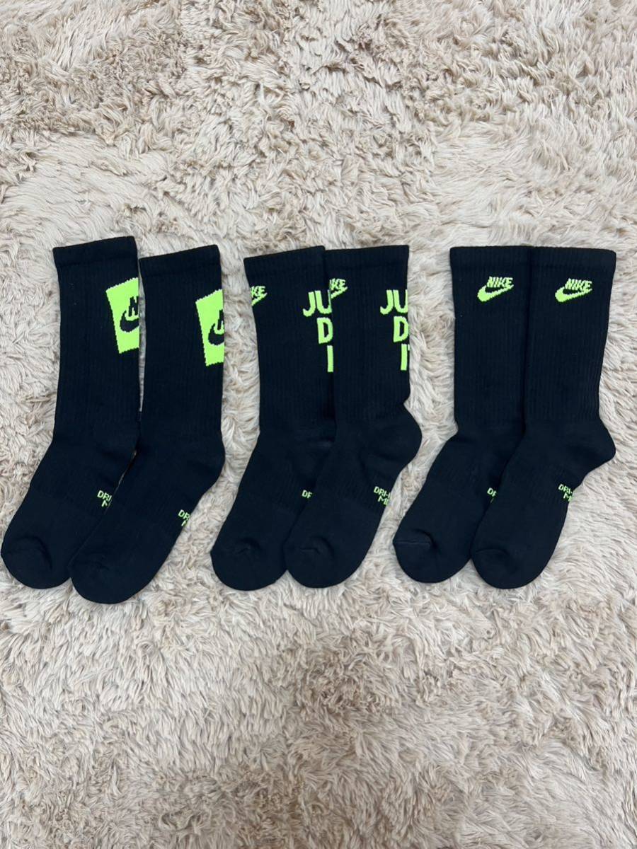  Nike NIKE Every tei носки черный чёрный 3 пар комплект 23~25cm