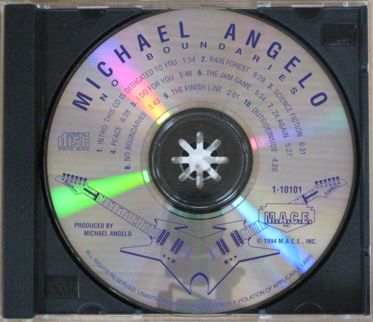 MICHAEL ANGELO /マイケル・アンジェロ＜＜NO BOUNDARIES/ノーバウンダリーズ＞＞ギターインスト　輸入盤 　　　　　_画像5