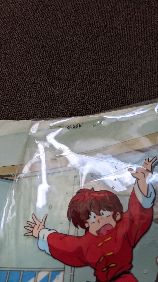 らんま1/2 セル画 早乙女らんま 天道かすみ 直筆背景付き らんま1/2 セル画 早乙女らんま 天道かすみ 直筆背景付き