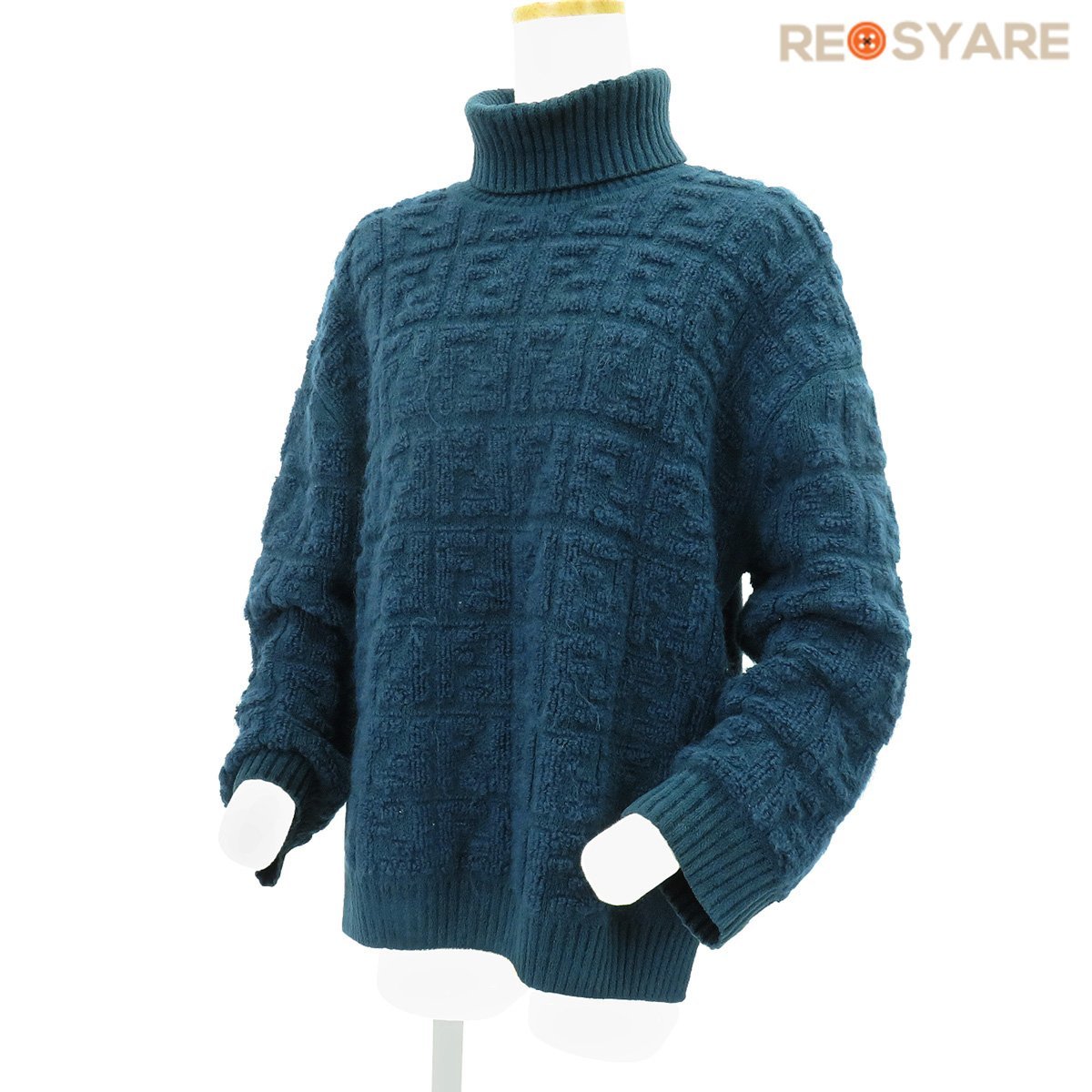 再入荷】 FENDI フェンディ FZY874 FFパターン レタリングロゴ モヘア