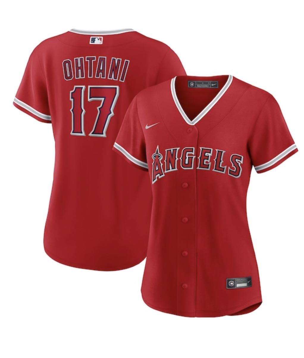 大谷翔平 エンゼルス Angels レプリカユニフォーム 赤 サイズ2XL 女性